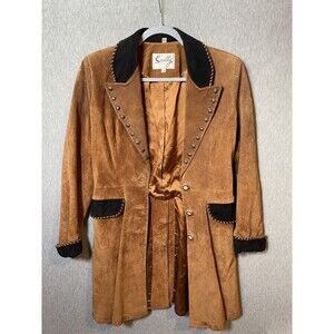 Scully Since 1906 Women's Brown Suede Western Style Jacket Coat Size 10